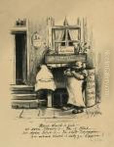 Der Budiker by Heinrich Zille