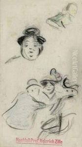Die Lachende by Heinrich Zille