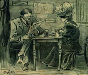 Der Wohltater by Heinrich Zille