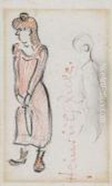 Girl With Umbrella - view 1