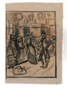 In A Pawnshop by Heinrich Zille