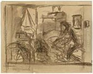 Berliner Schlafstube by Heinrich Zille