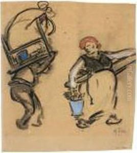 Mann Und Frau by Heinrich Zille
