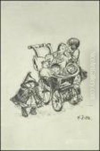 Kinderwagen Und Schar Kinder Und Babys