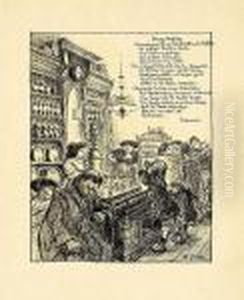 "schnapsdestille" by Heinrich Zille