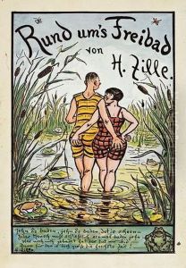 "rund Ums Freibad" by Heinrich Zille