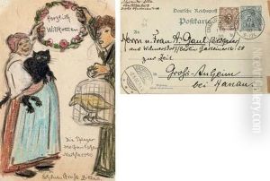 Herzlich Willkommen - An Hand Drawn Postcard