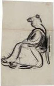 Sitzende by Heinrich Zille