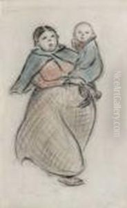 Mutter Mit Kind by Heinrich Zille