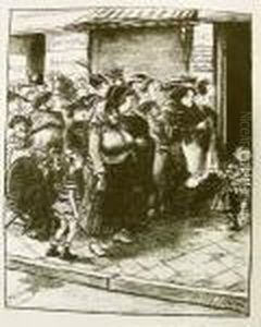 Kartoffelstehen by Heinrich Zille