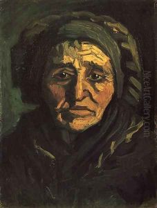 Head of a Peasant Woman with a Greenish Lace Cap