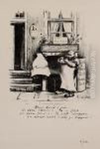 Text: "meine Wurst Is Jut-wo Keen Fleesch Is-da Is Blut-wokeen by Heinrich Zille
