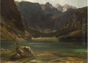 Alpensee
Ol Auf Leinwand. by August Albert Zimmermann
