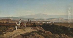 The Camel Train by August Albert Zimmermann