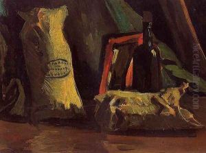 Still Life With Two Sacks And A Bottle