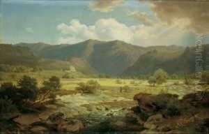 Gebirgslandschaft Mit Hirtenstaffage.