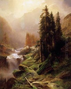 Romantic Landscape With A Hunter