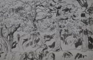 Bergers Sous Les Arbres