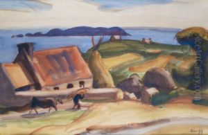 Bretagne, Ferme En Bord De Mer