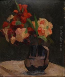 Fleurs Rouges Au Pichet