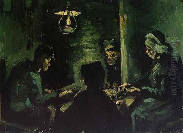Four Peasants at a Meal - view 1