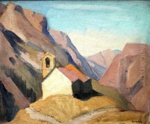 A Chapelle Au Dessus De Villars-sur Isere by Jules Emile Zingg