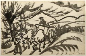 Le Retour Des Champs. by Jules Emile Zingg