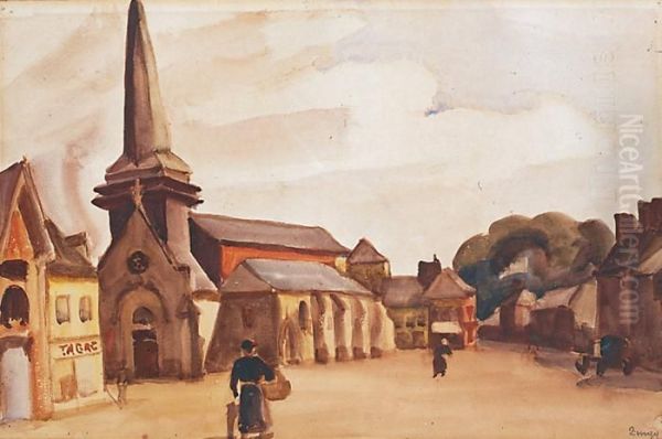 Place Animee Devant L""eglise - view 1