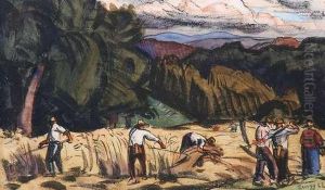 Emile "les Moissonneurs" by Jules Emile Zingg