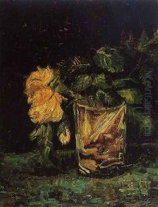 Glass With Roses by Vincent Van Gogh