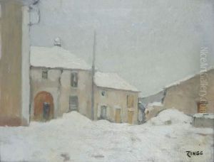 Paysage Enneige by Jules Emile Zingg