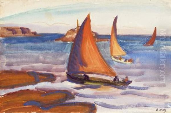 Les Voiles Rouges, Saint-valery - view 1