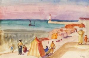 La Plage. Cote Normande La Plage. Cote Normande