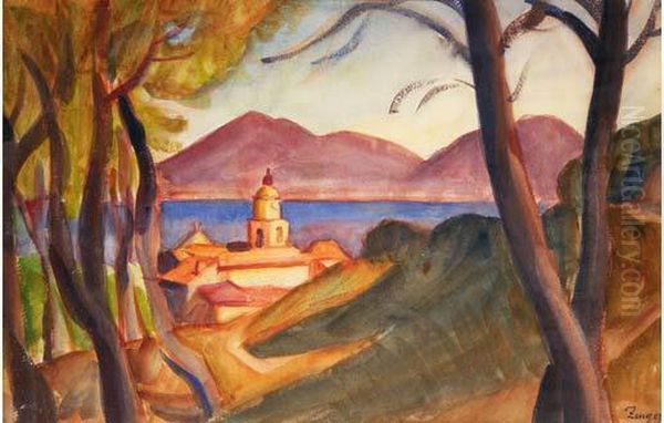 Saint Tropez, Vue De La Chapelle Sainte Anne - view 1