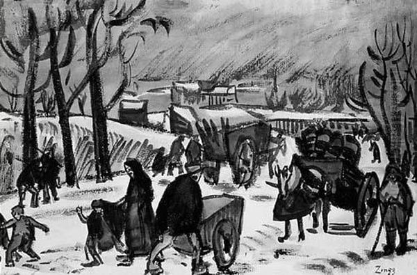 Scene D'hiver Aux Environs De Paris - view 1