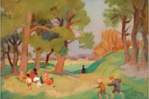 Enfants Dans La Clairiere