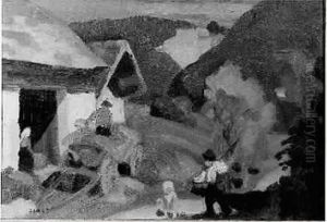 La Fenaison by Jules Emile Zingg