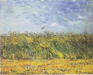 Wheat Field With A Lark by Vincent Van Gogh