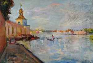 Scorcio Veneziano Con Gondole