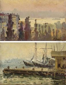 An Istanbul Quay by Fausto Zonaro