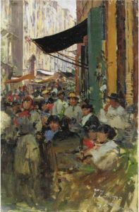Mercato by Fausto Zonaro