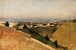 Paesaggio Ligure Nei Pressi Di Sanremo by Fausto Zonaro