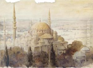 Costantinopoli, La Moschea Di Suleymaniye by Fausto Zonaro