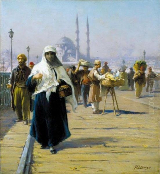 View Across The Galata Bridge, Constantinople - view 1