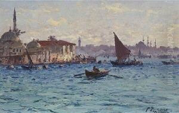 Boote Im Hafen Von
 Istanbul. - view 1
