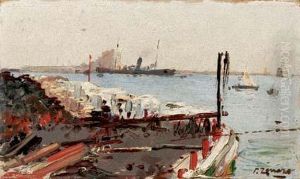 Vele Sul Bosforo by Fausto Zonaro