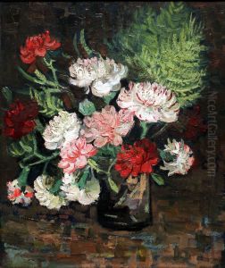 Vase with Carnations by Vincent Van Gogh