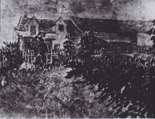 House With Sunflowers - view 1