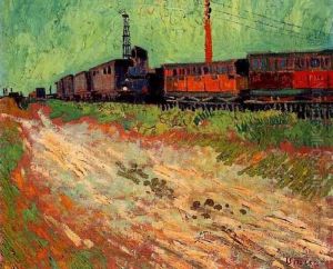 Railway Carriages by Vincent Van Gogh