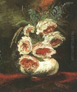 Vase With Peonies
